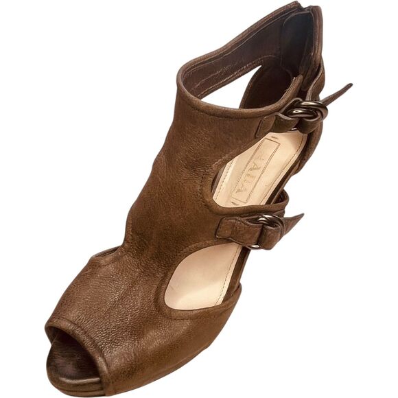 Prada Suede Platform Strappy Heel Shoes - Picture 2 of 10